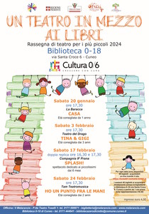 Un teatro in mezzo ai libri  rassegna di spettacoli per bambini dai 6 mesi  ai 6 anni - Comune di Cuneo - Portale Istituzionale