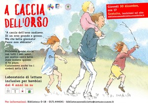 A caccia dell'orso  laboratorio di lettura inclusivo per bambini dai 4  anni in su - Comune di Cuneo - Portale Istituzionale