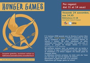 Hunger Games  incontro per ragazzi dagli 11 ai 14 anni - Comune di Cuneo -  Portale Istituzionale