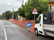 I lavori in corso in via Cherasco