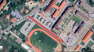 L'area interessata dall'intervento (foto Google Maps)