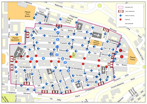 mappa con il perimetro della nuova ZTL