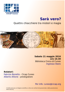 la locandina dell'iniziativa