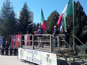 un momento dell'orazione ufficiale tenuta dal prof. Gustavo Zagrebeski