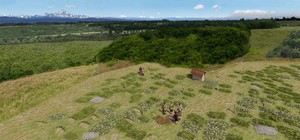 foto 1: particolare della ricostruzione della necropoli longobarda di Sant’Albano Stura