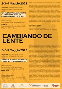 locandina seminario giustizia riparativa