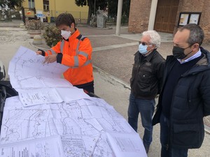 lavori di rifacimento della rete di acquedotto a servizio di Bombonina