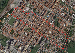 la planimetria dell’area interessata