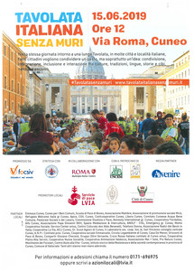 Locandina Tavolata Italiana senza Muri