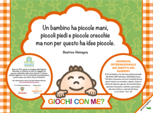 Tovagliette realizzate in occasione della Giornata Mondiale dei Diritti dell’Infanzia e dell’Adolescenza