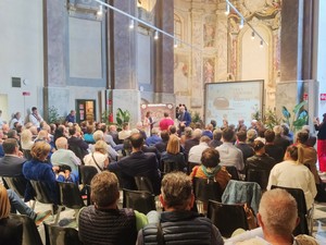 durante l’inaugurazione della Fiera nazionale del marrone
