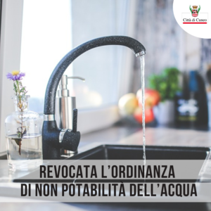 Revocata l'ordinanza di non potabilità dell'acqua