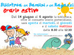La biblioteca ragazzi amplia il suo orario