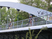 Polizia Locale in bicicletta nel Parco Fluviale di Cuneo
