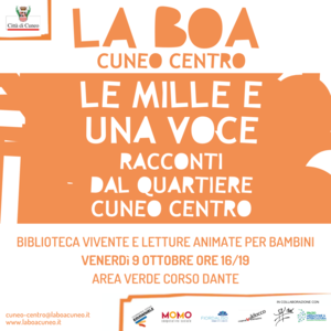 locandina Le mille e una voce: racconti dal quartiere Cuneo centro