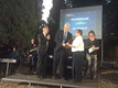 Un momento della premiazione: