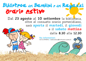 La biblioteca ragazzi amplia il suo orario