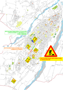 indicazione della segnaletica di preavviso di cantiere