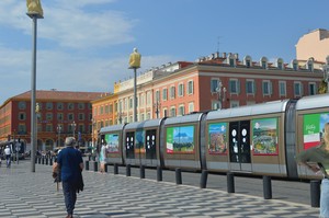La Città di Cuneo sui tram di Nizza