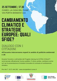 Evento Cambiamento climatico e strategie europee: quali sfide?