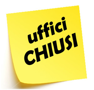 cartello uffici chiusi