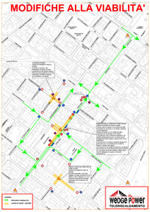 la mappa dei cantieri