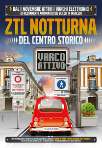 il manifesto informativo relativo all’entrata in funzione dei varchi elettronici
