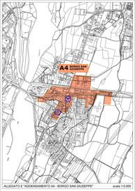 Allegato E “Addensamento A4 – Borgo San Giuseppe” 1:5000