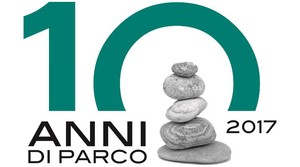 Logo dei 10 anni del Parco fluviale