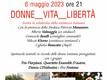 “Donne, vita, libertà” serata in solidarietà del popolo iraniano Sabato 6 maggio Teatro Toselli
