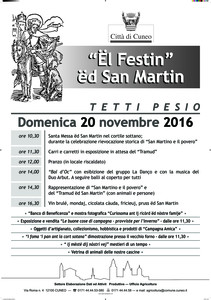 manifesto "Ël Festin ëd San Martin" 2016