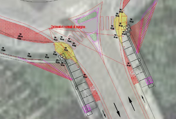 Particolare dell’innesto viadotto Soleri su rotonda di Via Valle Maira