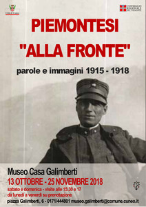 mostra Piemontesi alla fronte