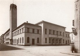 L'edificio dopo la costruzione del Cinema-Teatro Monviso