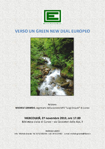 Verso un green new deal europeo