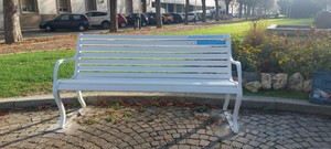 Cuneo la prima panchina bianca in ricordo delle vittime della strada