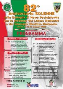 La locandina degli eventi in programma