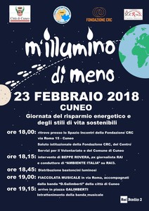 Locandina M'illumino di meno 2018