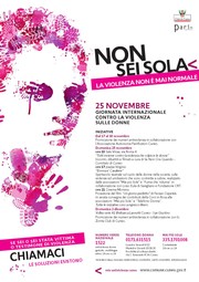 Locandina con l'elenco delle iniziative