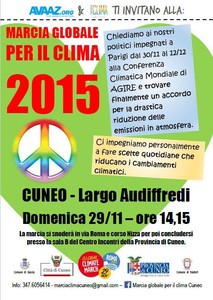 manifesto Marcia Globale per il Clima 2015