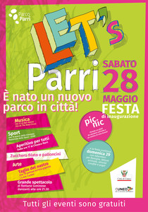La locandina dell'inaugurazione