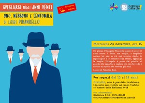 Locandina dell'incontro letterario