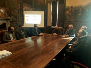 i relatori durante la presentazione