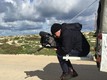 Gianfranco Rosi sul set di Fuocoammare