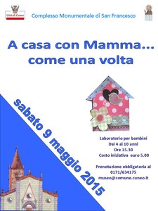 locandina a casa con mamma, come una volta