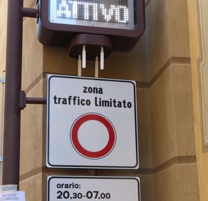 Cartello area ZTL