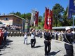 la sfilata con il Gonfalone della Città di Cuneo