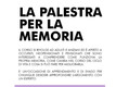 VOLANTINO LA PALESTRA PER LA MEMORIA