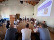 Un momento dell'incontro in sala Vinaj
