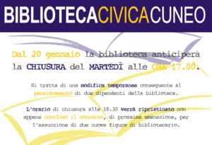 Anticipo chiusura martedì